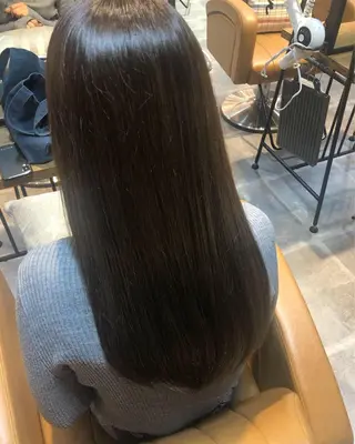 ロング 縮毛矯正/ 髪質改善/浅見拓哉のヘアスタイル