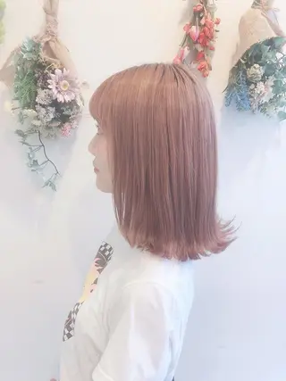 ミディアム カラー 西 めぐみのヘアスタイル