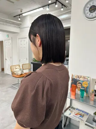 ショート レイヤーボブ/ 艶カラー/サナ🌼のヘアスタイル