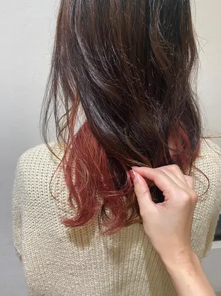 ミディアム カラー 新谷 桃子のヘアスタイル