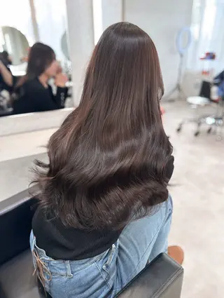 ロング 韓国ヘア/ワンホン ちひろのヘアスタイル