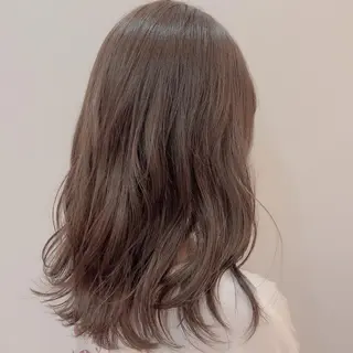 セミロング カラー 韓国レイヤー×モテ髪 /MITSUKI🤍のヘアスタイル