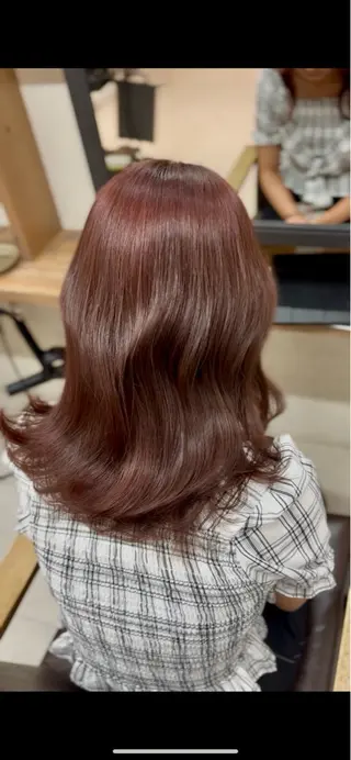 セミロング カラー 東 尚人のヘアスタイル