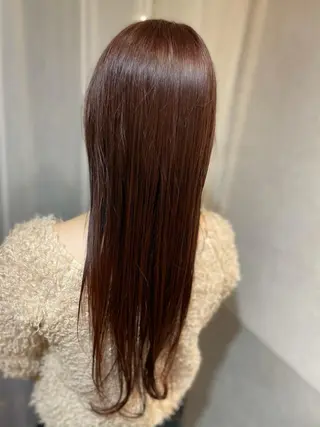 ロング カラー monami 鈴木 茉由奈のヘアスタイル