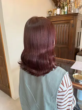 ミディアム 神谷 夏帆のヘアスタイル