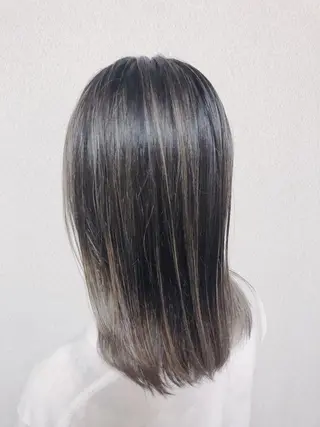 ミディアム カラー ケアブリーチ /髪質 改善/古橋圭史郎のヘアスタイル