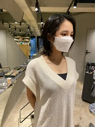 ミディアム hemm,hemm.所属・ショート・ボブ MIKUのヘアスタイル