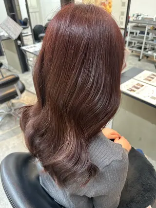 セミロング カラー ✂️無料カットモデル ✂️佐々木悠月のヘアスタイル