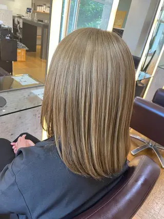 ミディアム カラー mow hair所属・yoshikei -mow hair-のヘアスタイル