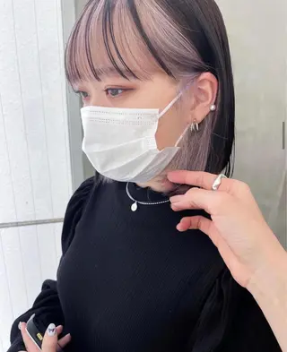 ショート nuu所属・💜ショート💜 ウルフ、ボブ二色亜美のヘアスタイル