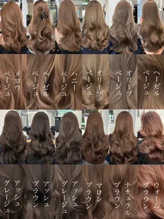 ロング カラー Ardore 韓国風カラー大阪のヘアスタイル