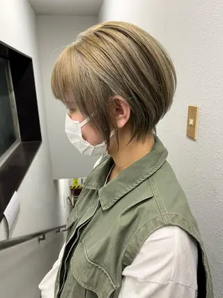 ショート 💗レイヤーショート ボブ艶髪/竜也💗のヘアスタイル