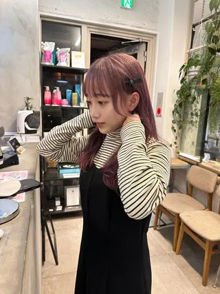 ロング カラー REINA☁️透明感 カラー/ぷつっと♡のヘアスタイル