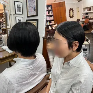ショート レイヤー/ボブ/ ミニボブ/AOIのヘアスタイル