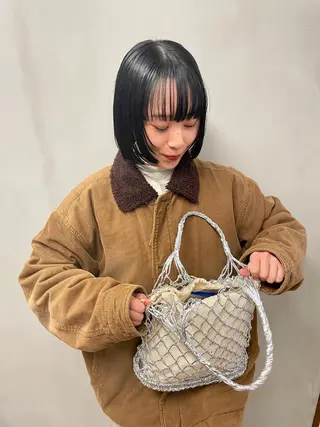 ミディアム カラー パーマ ヘアアレンジ メンズ キッズ ネイル マツエク・マツパ アイブロウ tatsumi/ボブ ウルフ/レイヤーのヘアスタイル