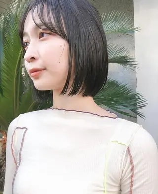 ミディアム パーマ ヘアアレンジ ボブ/プツボブ tsumuguのヘアスタイル