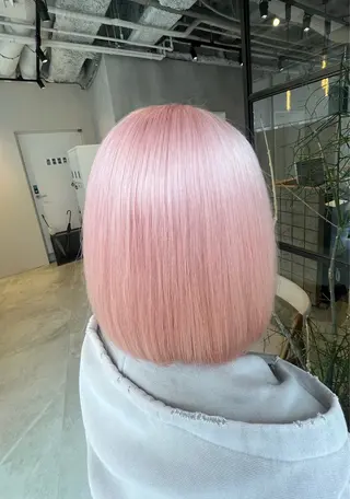 ミディアム 渋谷ハイトーン/ デザインカラー阿部のヘアスタイル