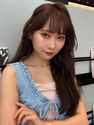 ロング カラー ktwo☆ 暗艶髪☆姫野琳のヘアスタイル