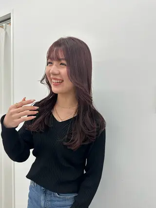 セミロング カラー キッズ オトナヘア🌸 harukaのヘアスタイル
