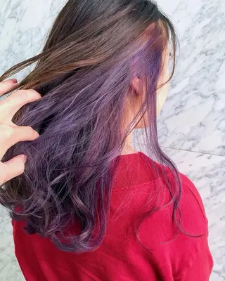 ロング カラー SAKURA 原宿所属・なかの たくみのヘアスタイル