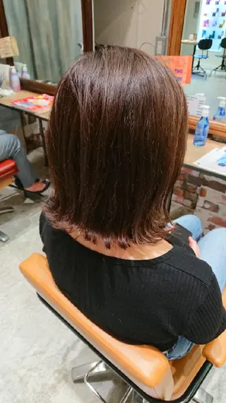 ミディアム カラー 遠藤 恭子のヘアスタイル