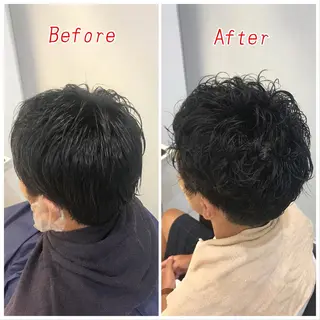 ショート パーマ メンズ stylist/蛯谷 珠里のヘアスタイル