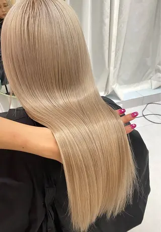 ロング カラー ヘアアレンジ akim kaminoke所属・矢場町 🌟yopiのヘアスタイル