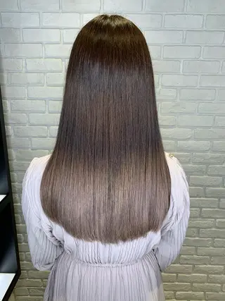 ロング 髪質改善/縮毛矯正 艶カラー/珠聡のヘアスタイル