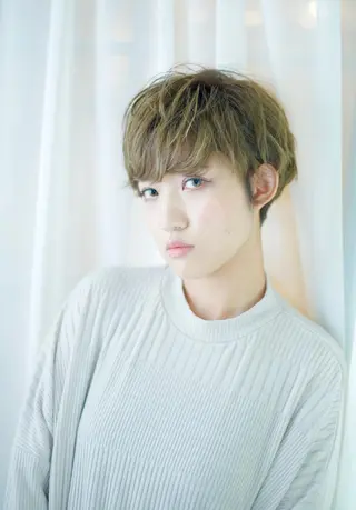 ショート カラー パーマ ヘアアレンジ 脱白髪染め特化GBG 自由が丘所属・【白髪ぼかし 専門GBG】自由が丘のヘアスタイル