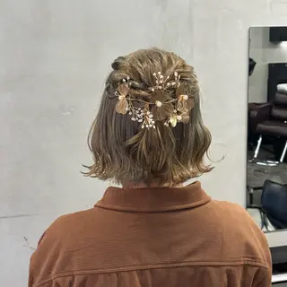 ミディアム Haruka髪質改善 ヘアセット♡のヘアスタイル