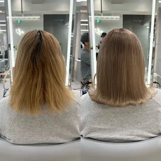 ミディアム カラー パーマ ヘアアレンジ ar+ ❤︎ maiのヘアスタイル