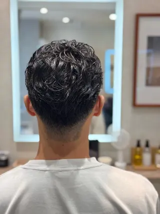 ショート パーマ メンズヘア特化 廣田和也のヘアスタイル