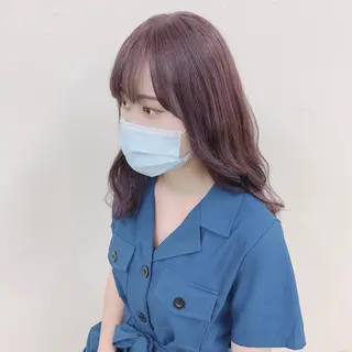 ロング カラー ヘアアレンジ くすみミルクティー／ ブラウン🪡TOWAのヘアスタイル