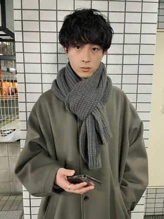 パーマ メンズ ruki yabeのヘアスタイル