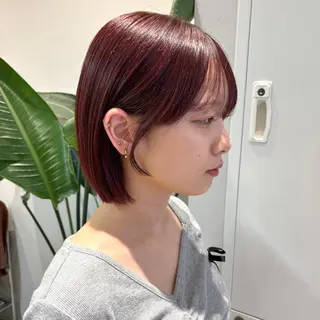 ショート カラー ボブ/透明感カラー/ 似合わせ🌿高田知那のヘアスタイル