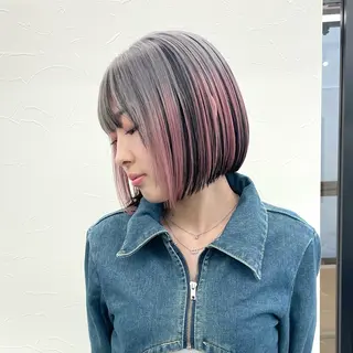 ショート カラー エクステ/大人可愛い カラー🩷RINAのヘアスタイル