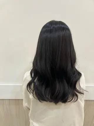 セミロング yukari 艶髪ヘアのヘアスタイル