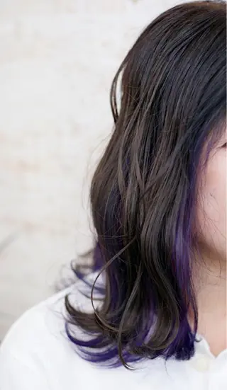 セミロング カラー ケアブリーチ /髪質 改善/古橋圭史郎のヘアスタイル