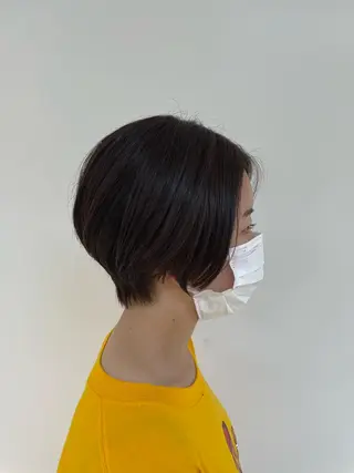 ショート 🐬脱白髪染めカラー 清水大世🐬のヘアスタイル