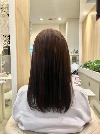 ロング カラー 大西 七海のヘアスタイル