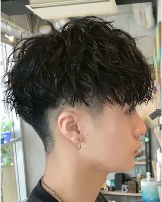 ショート パーマ メンズ fifth名駅所属・メンズパーマ 名古屋/水谷颯のヘアスタイル