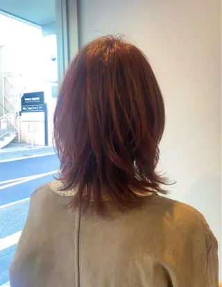 ミディアム F-card所属・shiga mariaのヘアスタイル