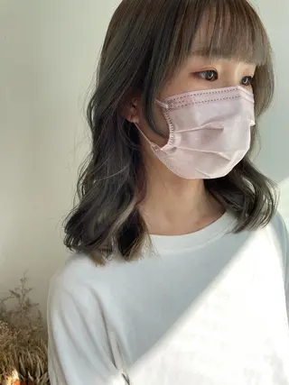 ミディアム カラー ボブ美容師 /馬場 翼のヘアスタイル