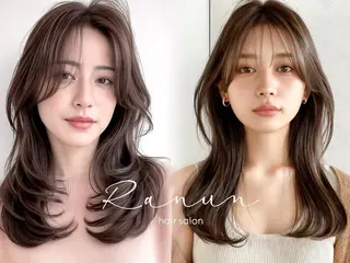 セミロング カラー hair salon Ranun髪質改善のヘアスタイル