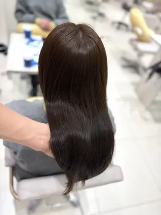 セミロング カラー 銀座/オリーブ/ 透明感カラー✨りくのヘアスタイル