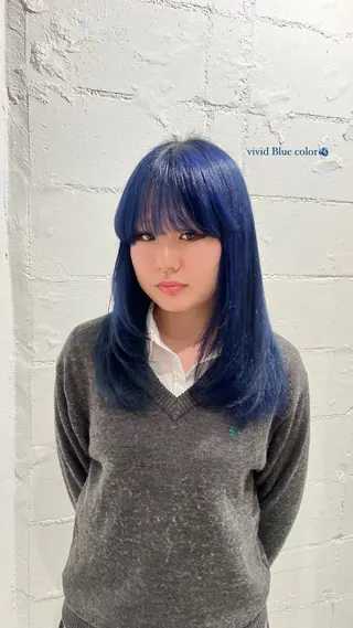 ミディアム カラー 🐰カラーモデル🐰 mihoのヘアスタイル