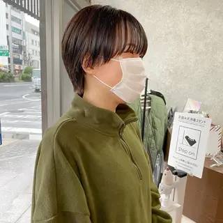 ショート カラー 高橋 みく/ minim 暖色のヘアスタイル