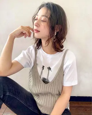 ミディアム パーマ ボブ指名No.1🌞 オガタのヘアスタイル