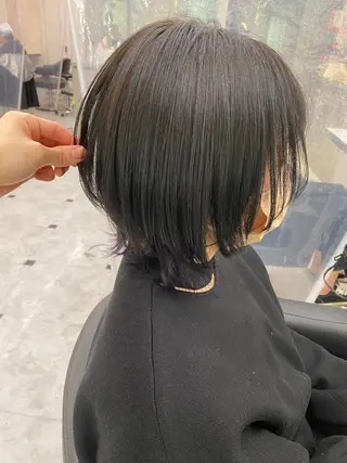 ショート カラー ヘアアレンジ ダブルカラー 韓国ヘアKYONのヘアスタイル