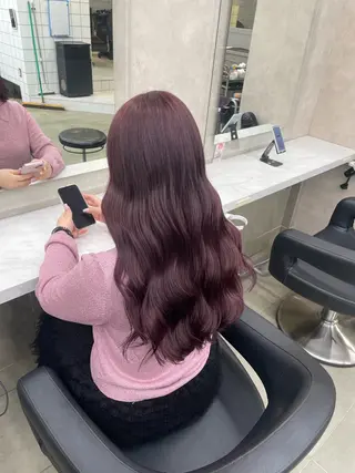 ロング カラー ヘアアレンジ 💗横浜美容室 💗HARUNAのヘアスタイル